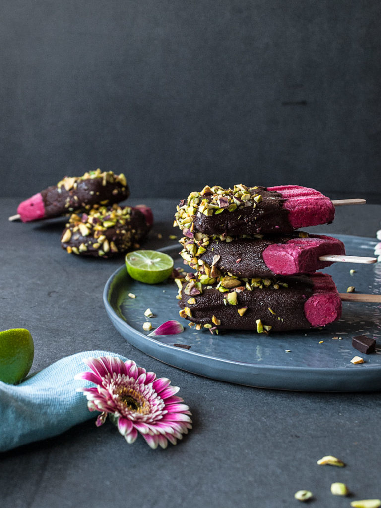 Himbeer-Limetten Popsicle | Freiknuspern