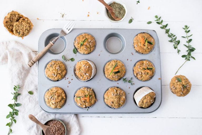 glutenfreie herzhafte Muffins ohne Eier Freiknuspern