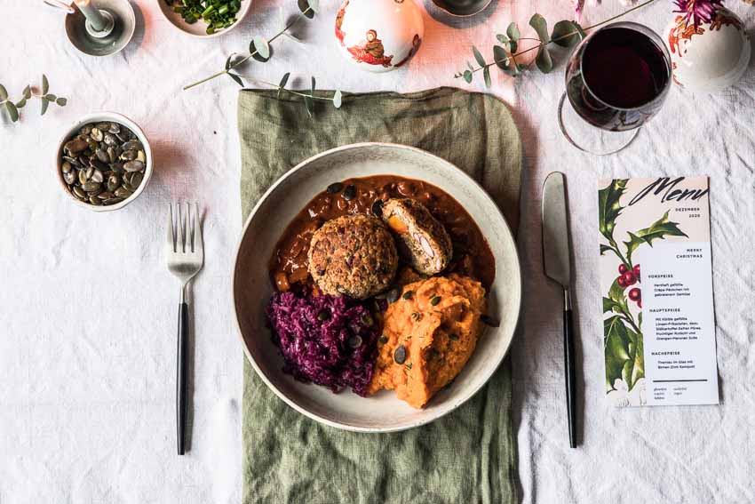 Vegane Und Glutenfreie Weihnachts Hauptspeise Freiknuspern