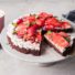 Erdbeer-Brownies ohne Mehl (glutenfrei & vegan)